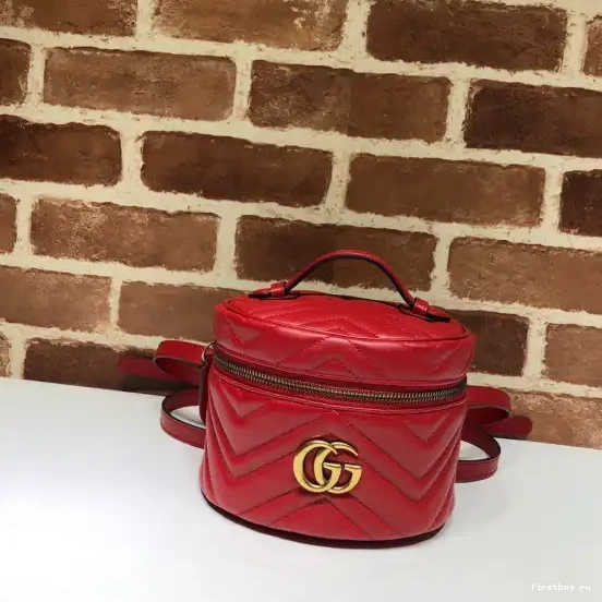 First bag ru GUCCI Marmont GG mini backpack 0602